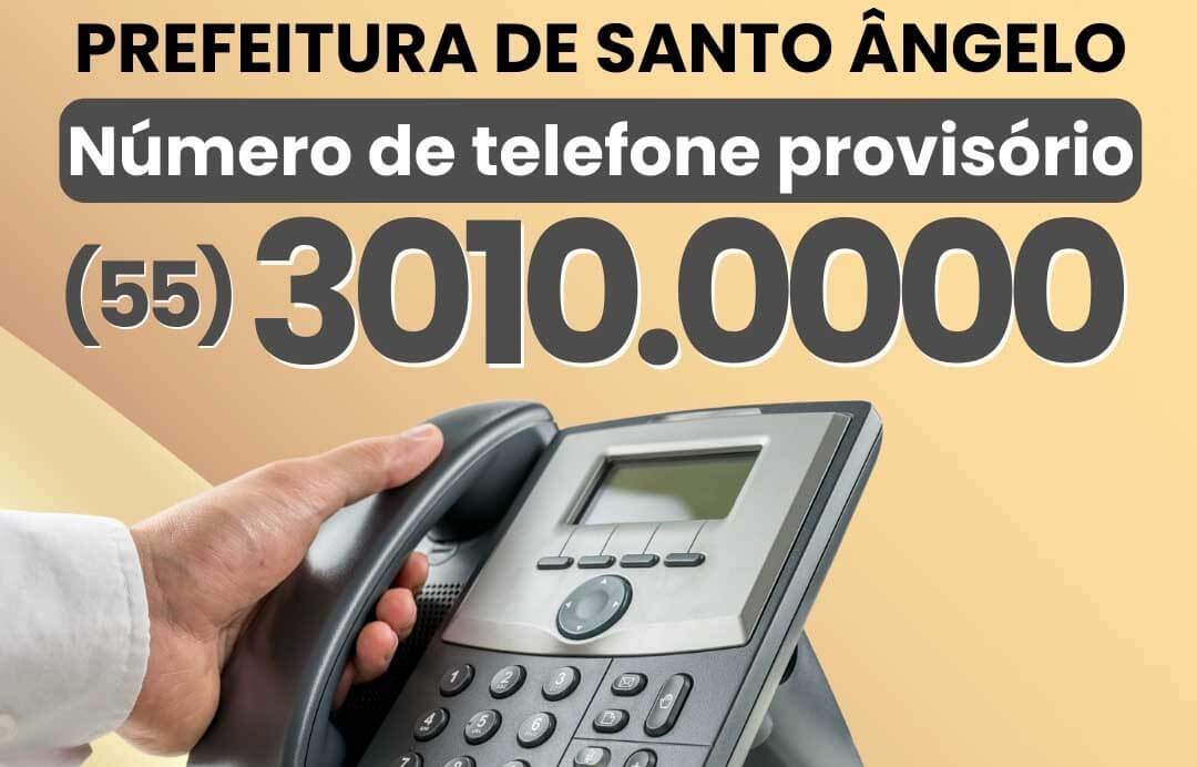 Prefeitura disponibiliza número provisório de telefone