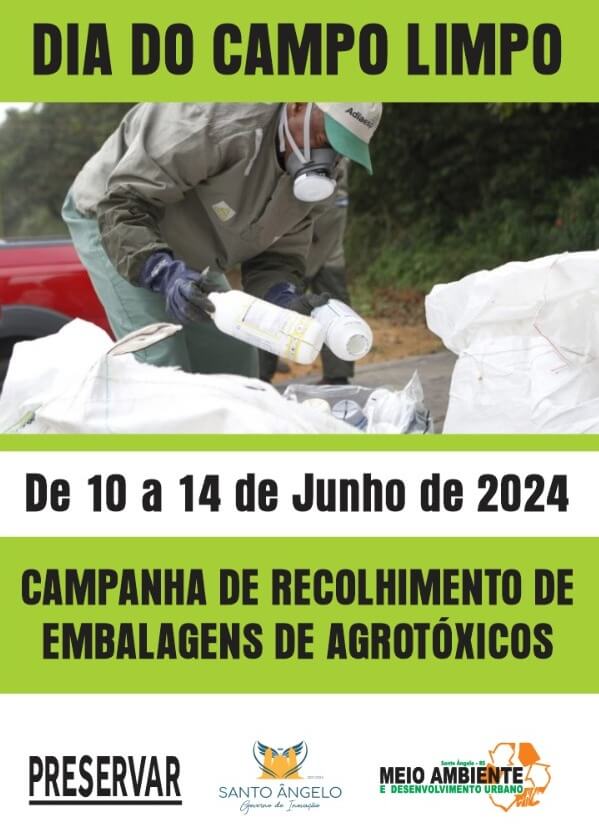 Campanha recolhe embalagens de agrotóxicos no meio rural