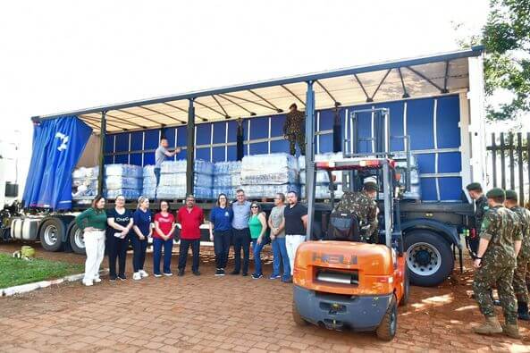 Enviadas as duas últimas cargas para os atingidos pelas enchentes