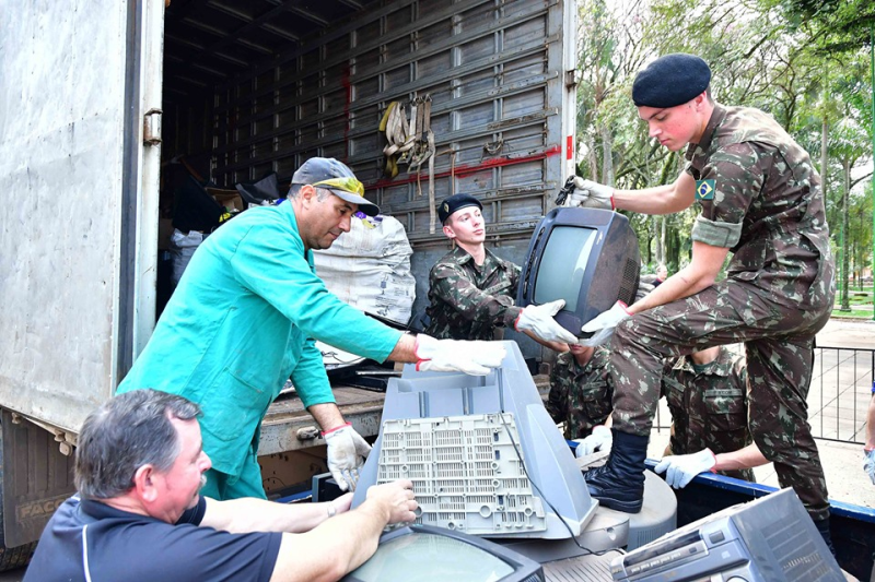 Recolhimento de lixo eletrônico somou 25 toneladas
