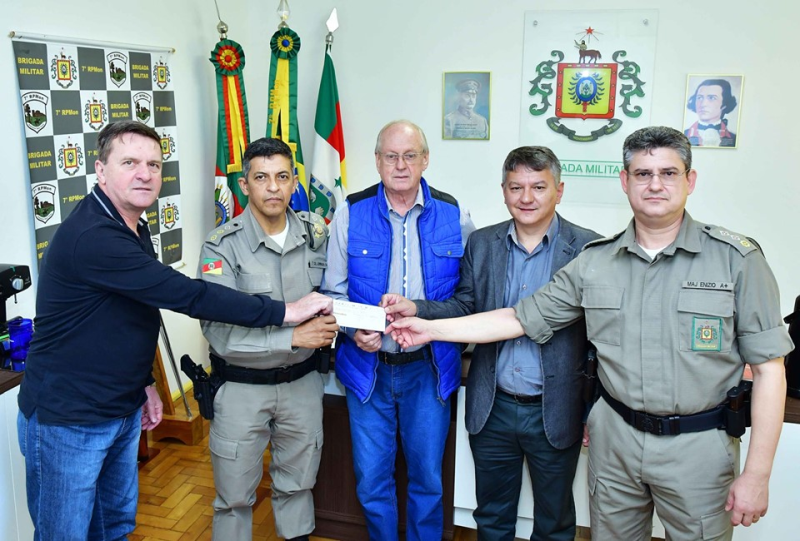 FENAMILHO repassa R$ 38 mil para a Brigada Militar