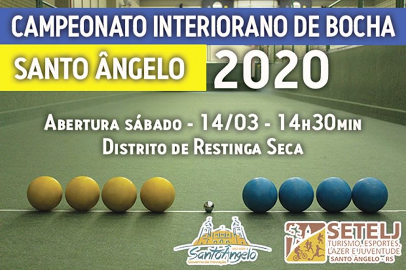 Campeonato interiorano de bocha inicia neste sábado