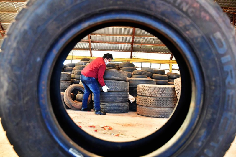 Ecoponto já recebeu mais de mil pneus