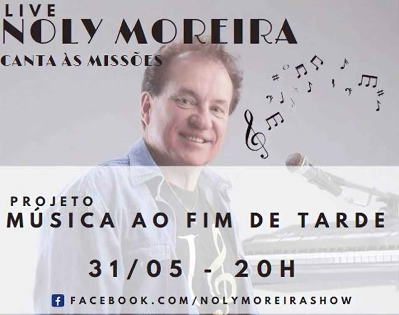 Noly Moreira apresenta live do “Música ao fim de tarde”