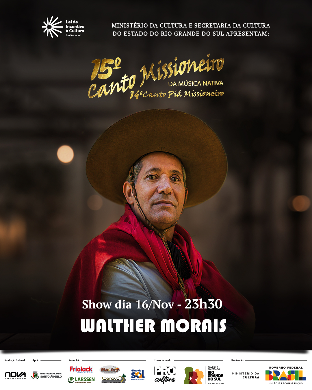 Vem aí, o 15º Canto Missioneiro da Música Nativa