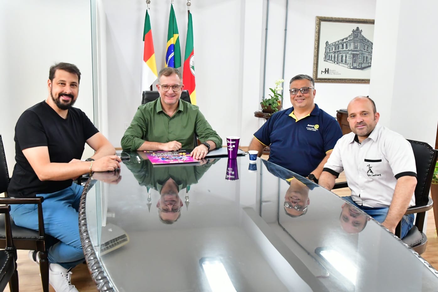 Prefeito recebe convite para promoção do Rotary contra a pólio