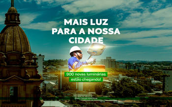 <p>Santo &Acirc;ngelo recebe 900 novas lumin&aacute;rias</p>