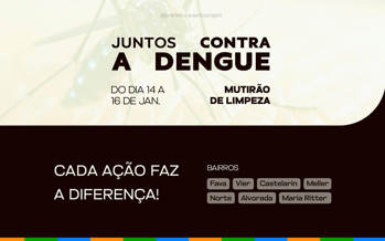 <p>Mutir&atilde;o de limpeza acontece na pr&oacute;xima semana em Santo &Acirc;ngelo</p>