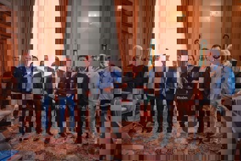 <p>Comitiva de Santo &Acirc;ngelo alinha projetos para os 400 anos das Miss&otilde;es, em Porto Alegre</p>