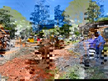 <p>Prefeito e vice realizam vistorias em obras da Prefeitura</p>