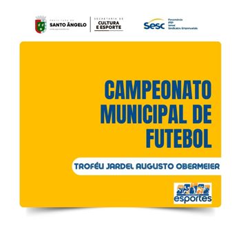 <p>Inicia neste domingo o Campeonato Municipal de Futebol Amador em Santo &Acirc;ngelo</p>