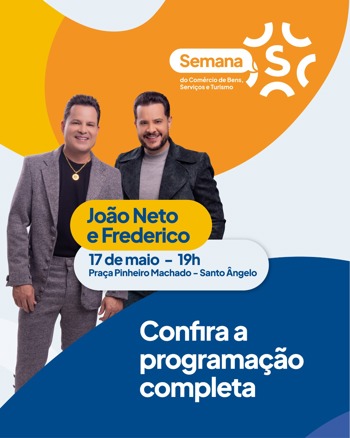 <p>Semana S: Santo &Acirc;ngelo receber&aacute; extensa programa&ccedil;&atilde;o voltada ao fomento do com&eacute;rcio e cultura local</p>