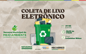 <p>Coleta de lixo eletr&ocirc;nico acontecer&aacute; no dia 7 de junho na Pra&ccedil;a Le&ocirc;nidas Ribas</p>