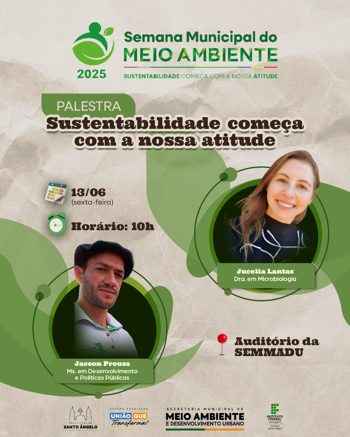 <p>Semana do Meio Ambiente: palestras sobre sustentabilidade e saneamento b&aacute;sico acontecem nesta sexta-feira (13)</p>
