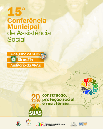 <p>Santo &Acirc;ngelo realiza a 15&ordf; Confer&ecirc;ncia Municipal de Assist&ecirc;ncia Social no dia 4 de julho</p>