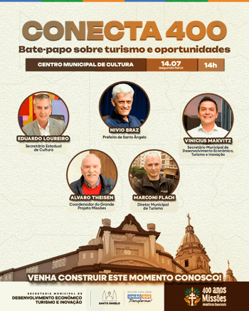<p>Santo &Acirc;ngelo promove evento com o trade tur&iacute;stico para debater sobre os 400 Anos das Miss&otilde;es</p>
