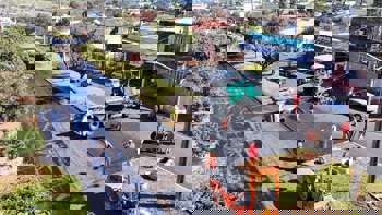 <p>Obra de pavimenta&ccedil;&atilde;o na Avenida Brasil est&aacute; em fase final</p>