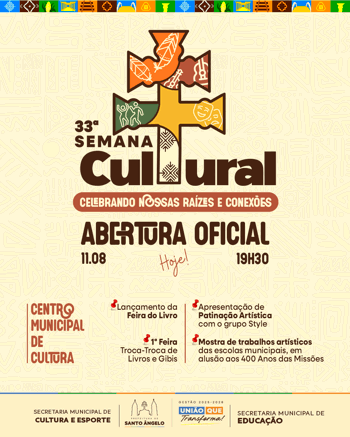 <p>Abertura da 33&ordf; Semana Cultural de Santo &Acirc;ngelo ocorre nesta segunda-feira (11)</p>