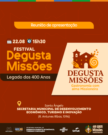 <p>Reuni&atilde;o de sensibiliza&ccedil;&atilde;o do Degusta Miss&otilde;es ser&aacute; realizada nesta sexta-feira (22)</p>