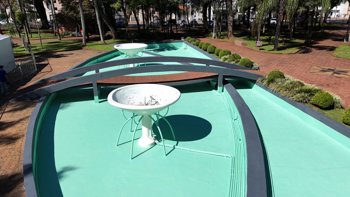 <p>Lago da Catedral Angelopolitana passa por revitaliza&ccedil;&atilde;o</p>