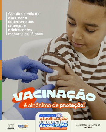 <p>Santo &Acirc;ngelo realiza campanha de atualiza&ccedil;&atilde;o vacinal com foco em crian&ccedil;as e adolescentes</p>