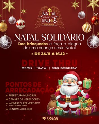 <p><strong>Natal Solid&aacute;rio: Central Acolher promove campanha para arrecada&ccedil;&atilde;o de brinquedos</strong></p>
