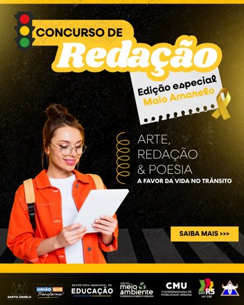<span style="font-size: 10pt;">Maio Amarelo: Concurso de Reda&ccedil;&atilde;o mobiliza comunidade pela seguran&ccedil;a no tr&acirc;nsito</span>