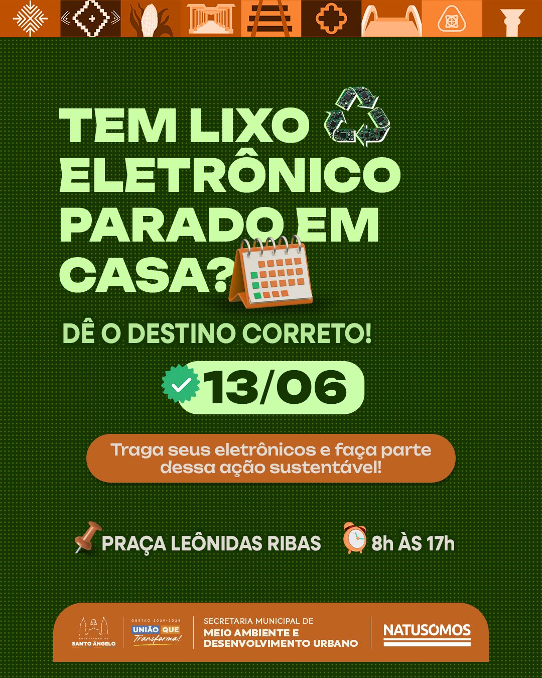 <span style="font-size: 10pt;">Semmadu promove segunda coleta de lixo eletr&ocirc;nico do ano no dia 13 de junho</span>