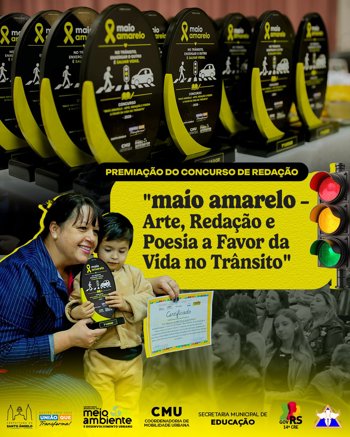<span style="font-size: 10pt;">Prefeitura de Santo &Acirc;ngelo premia vencedores do Concurso de Reda&ccedil;&atilde;o do Maio Amarelo 2026</span>