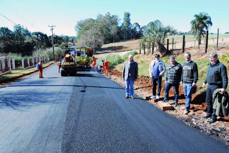 Concluído o asfaltamento de Santo Ângelo ao Distrito da Buriti