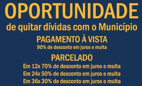 Contribuintes inadimplentes têm até 23 de agosto para o REFIS