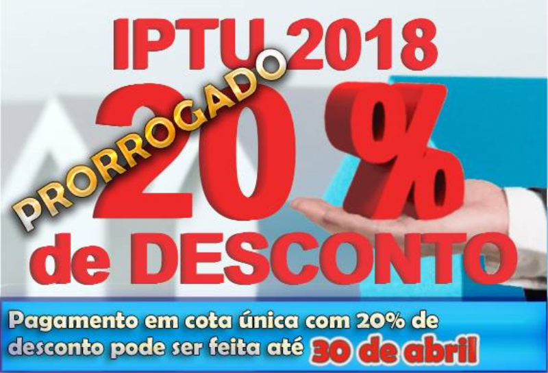 Município prorroga prazos de vencimento do IPTU