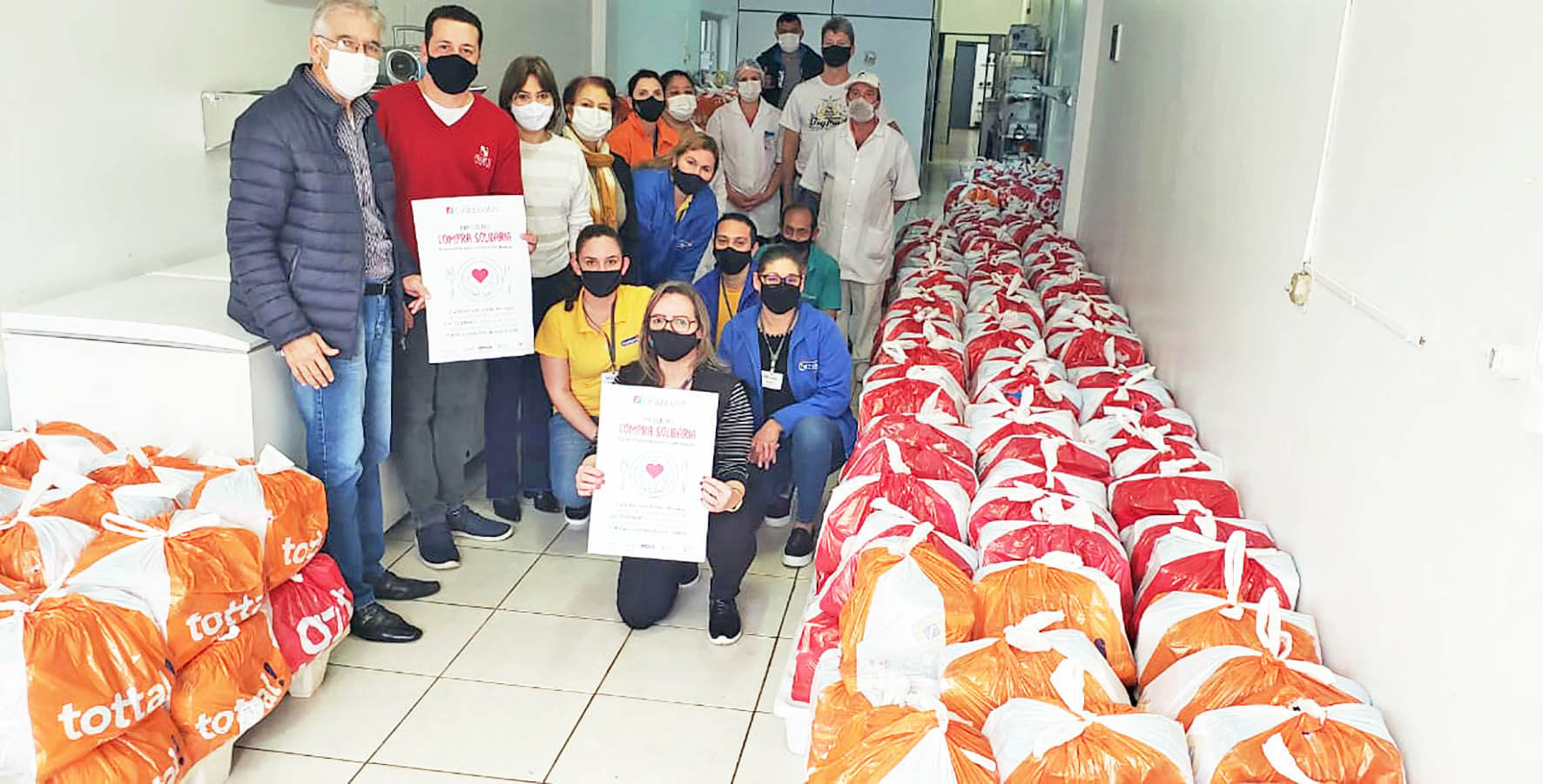 Doação do Grupo Grazziotin reforça o Banco de Alimentos