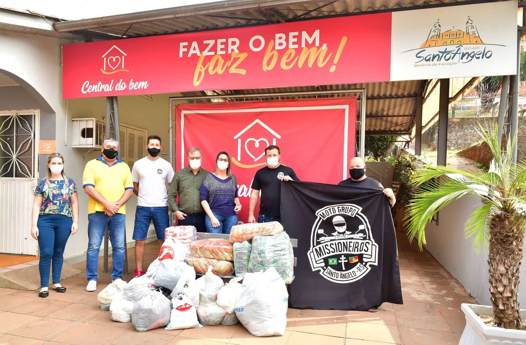 Ação Solidária do Moto Grupo Missioneiros é repassada à Central do Bem