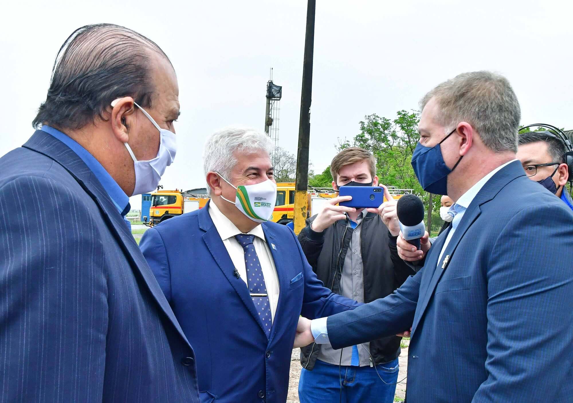 Na visita de ministro, prefeito destaca a importância de ações inovadoras