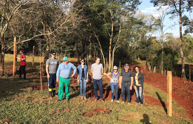 Propriedade rural da Buriti recebe plantio de mudas de árvores