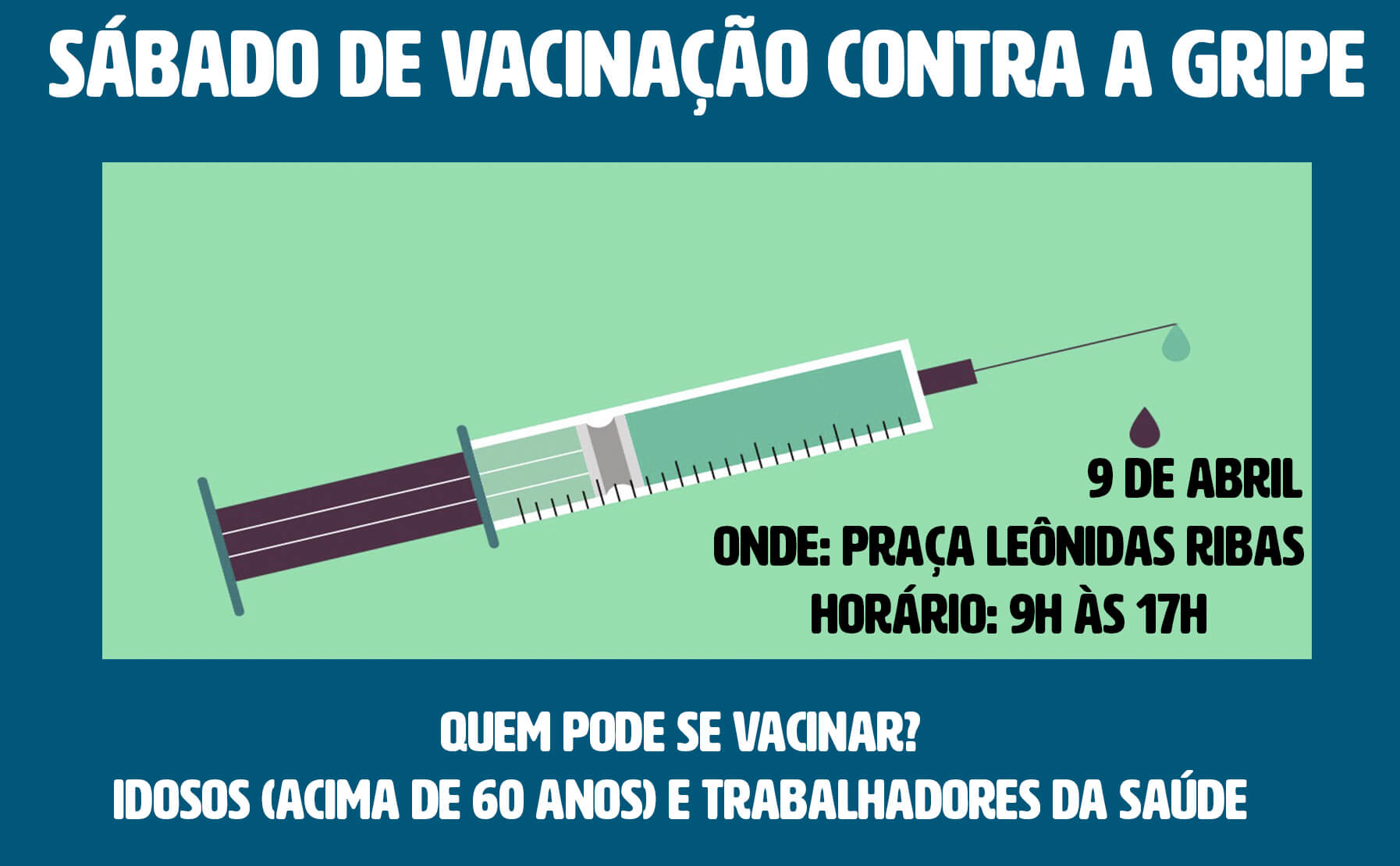 Sábado de vacinação contra a Gripe