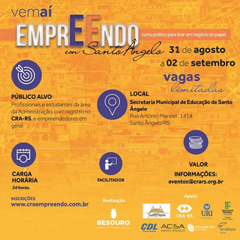 Imersão no empreendedorismo em Santo Ângelo com o CRA-RS