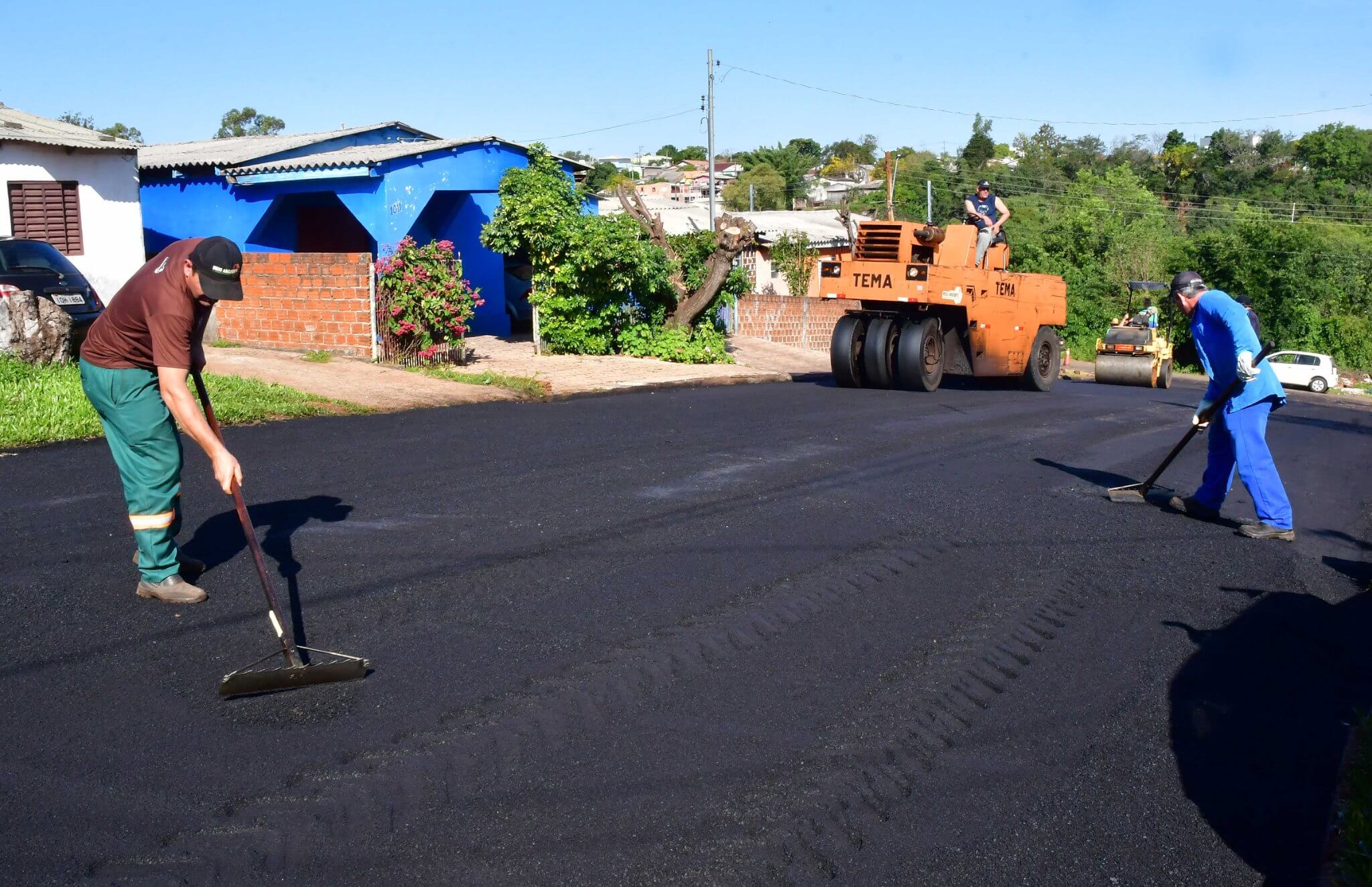 Bairro Neri Cavalheiro recebe mais uma obra de asfaltamento