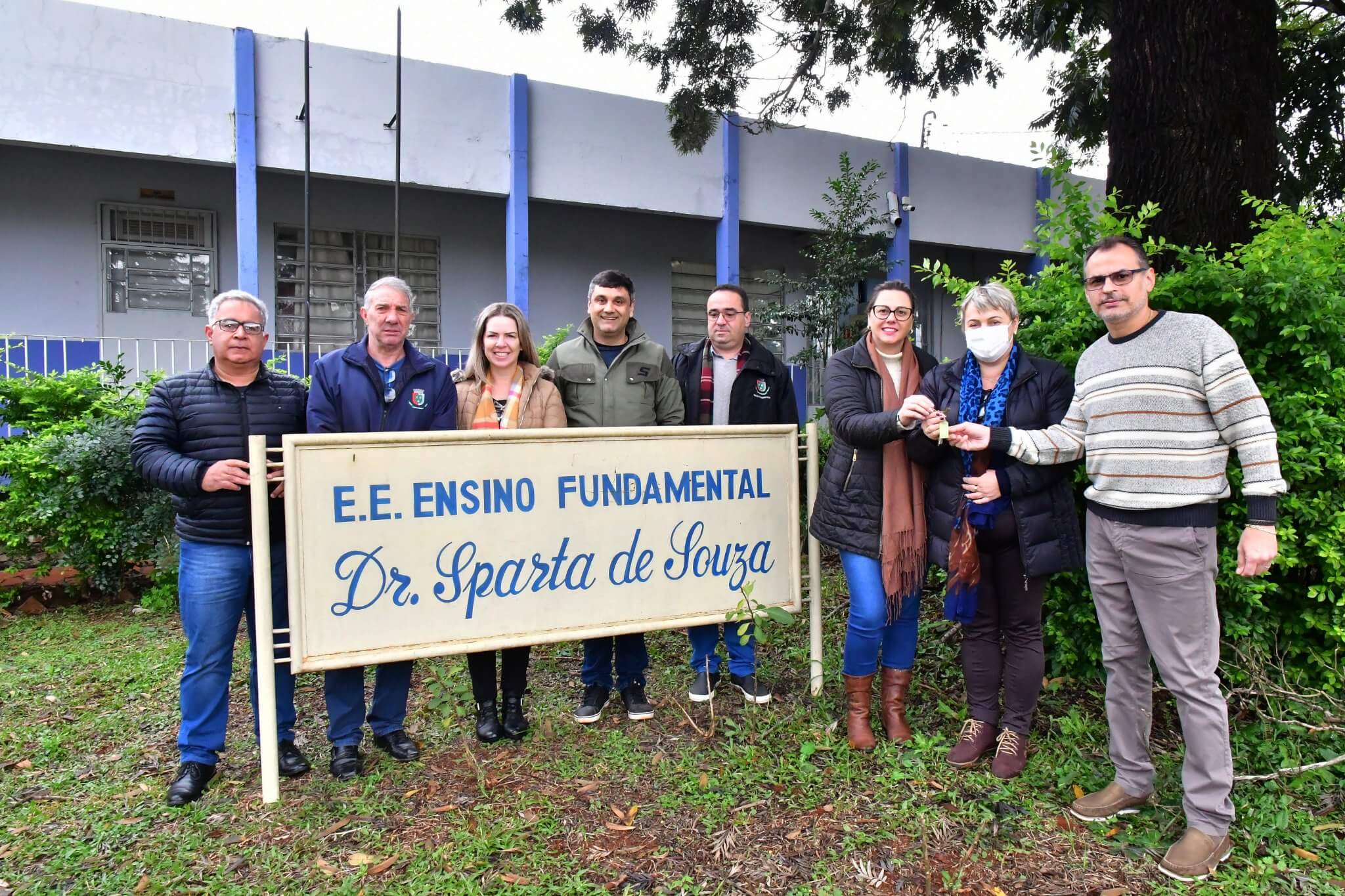 Município recebe a posse da Escola Dr. Sparta de Souza