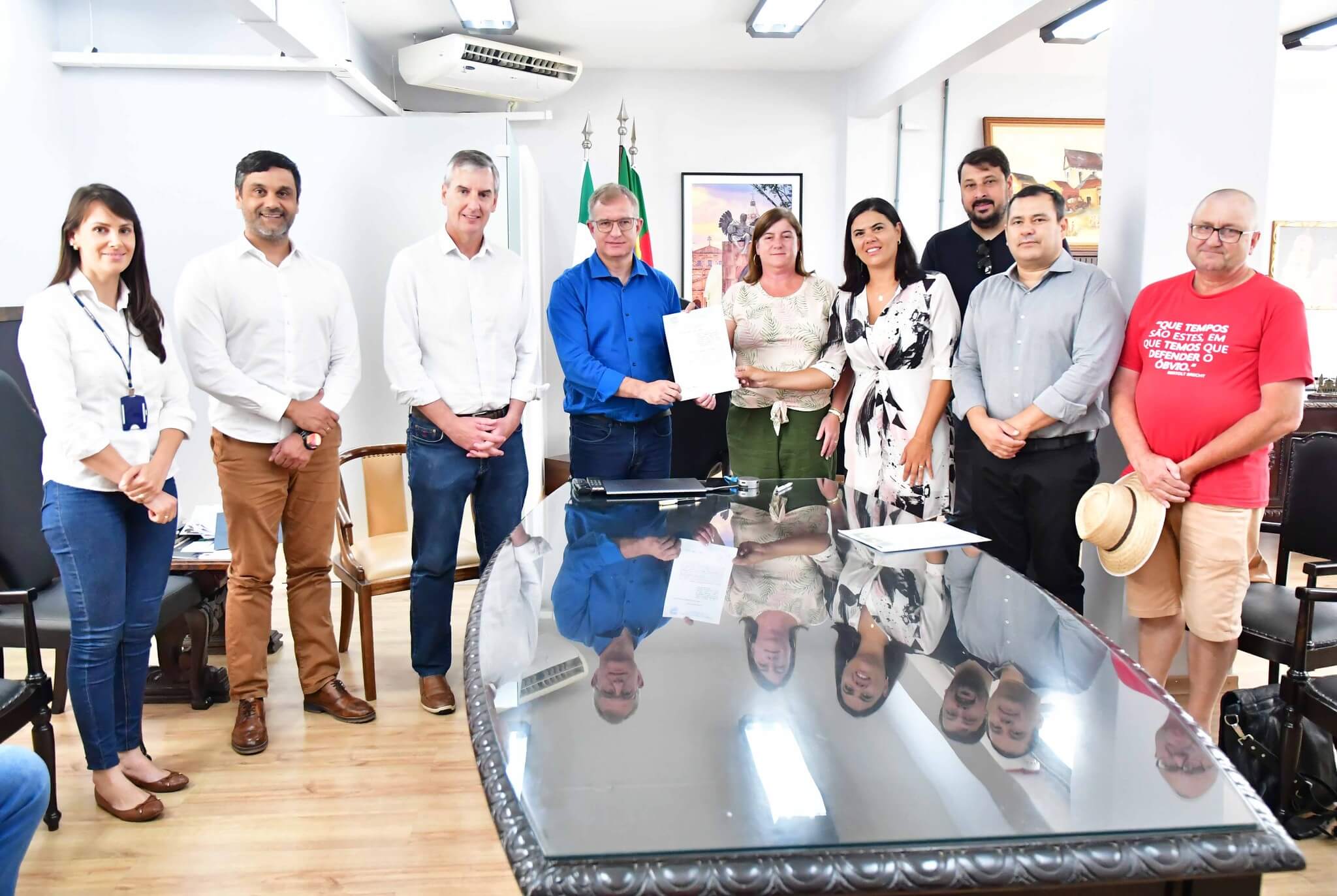 Município e Corsan formalizam acordo para a preservação de nascentes