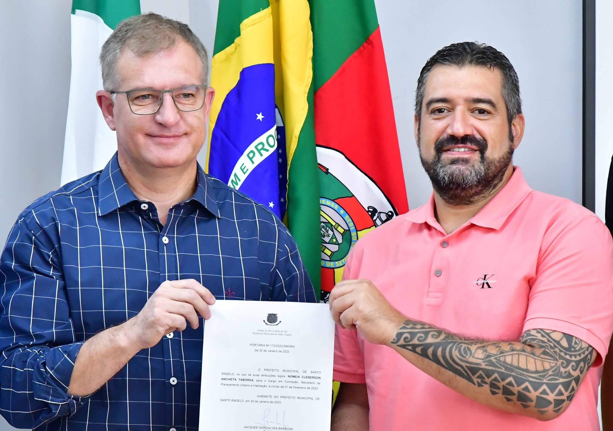 Cleberson Taborda é empossado na Secretaria de Planejamento