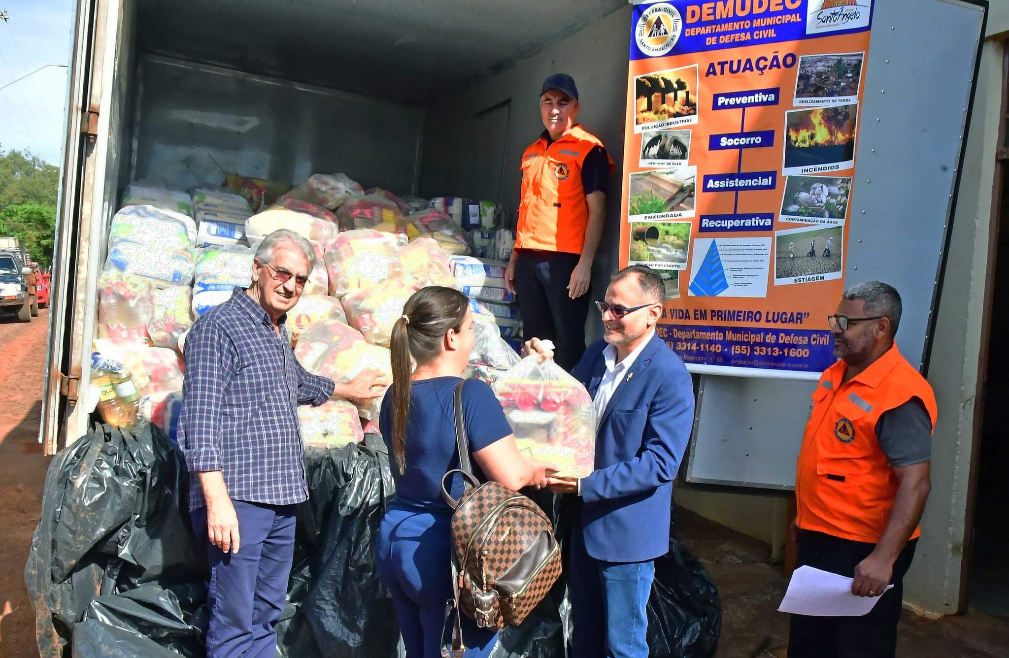 SDSC encerra primeira entrega das cestas básicas aos atingidos pela estiagem