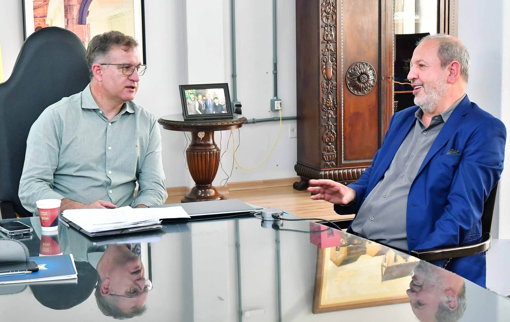 Prefeito e presidente da FASE dialogam sobre qualificação profissional para socioeducandos