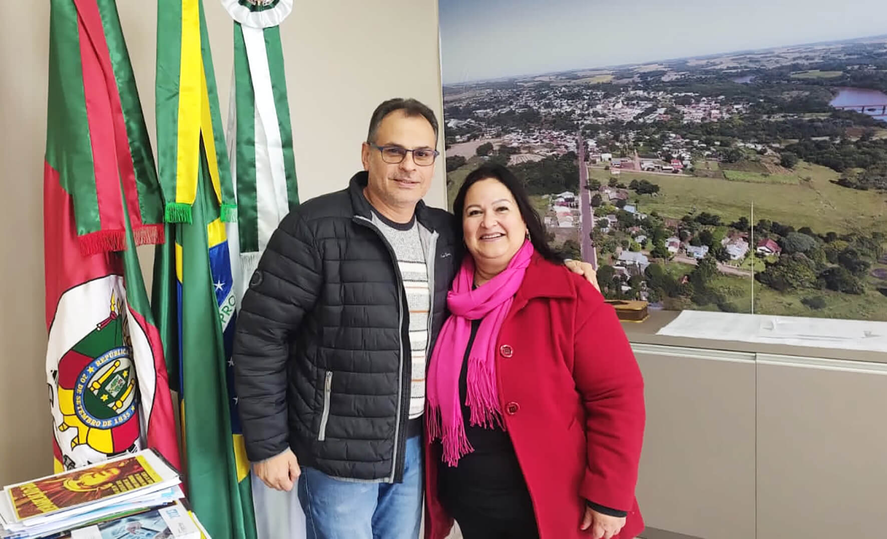 Dr. Volnei visita prefeita em Exercício de Entre-Ijuís