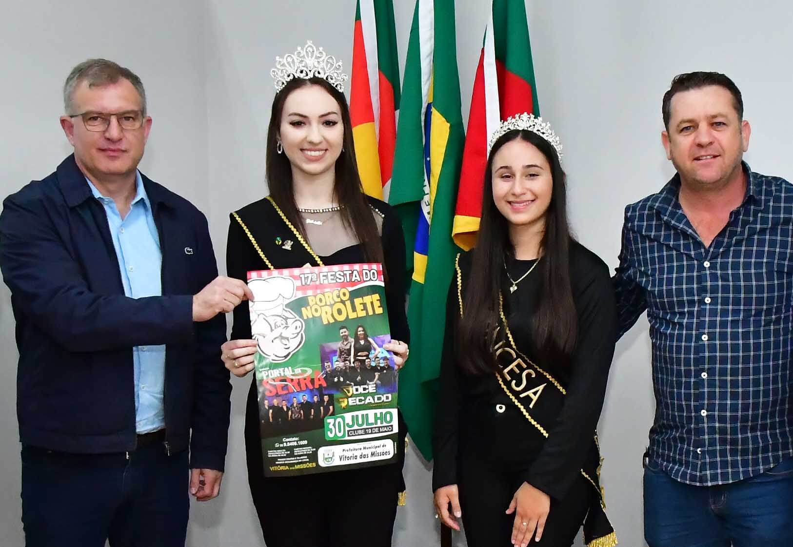 Prefeito recebe convite para a Festa do Porco no Rolete