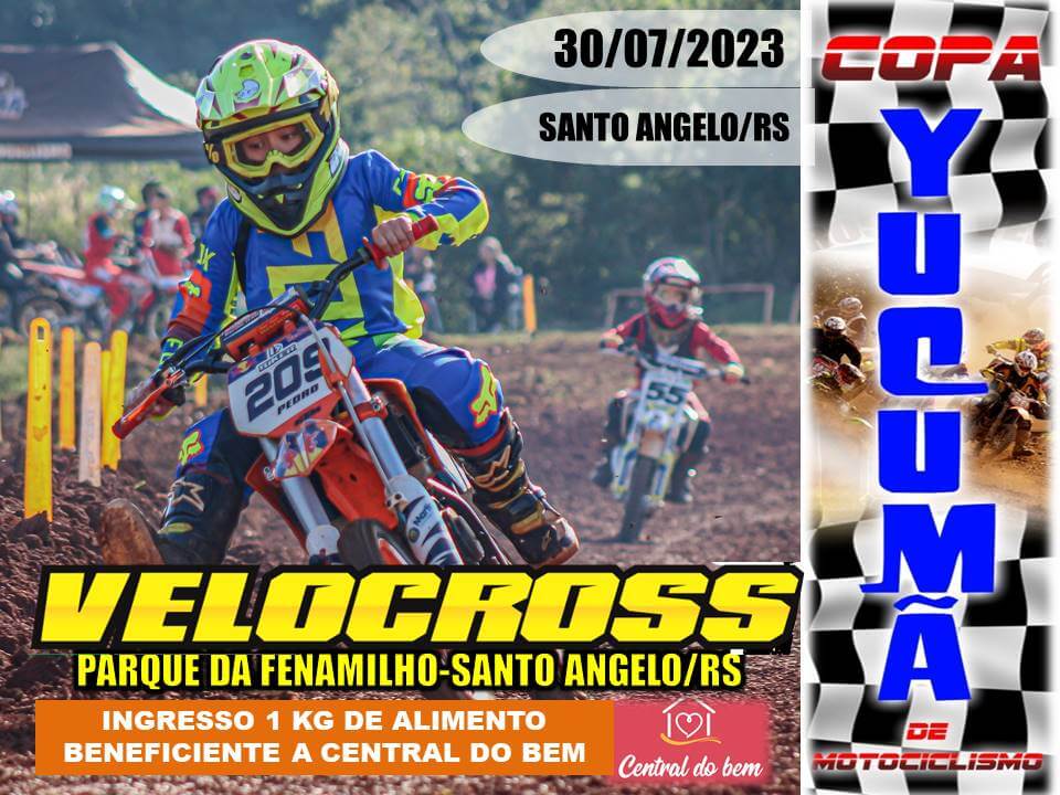 Copa de Velocross arrecadará alimentos par a Central do Bem