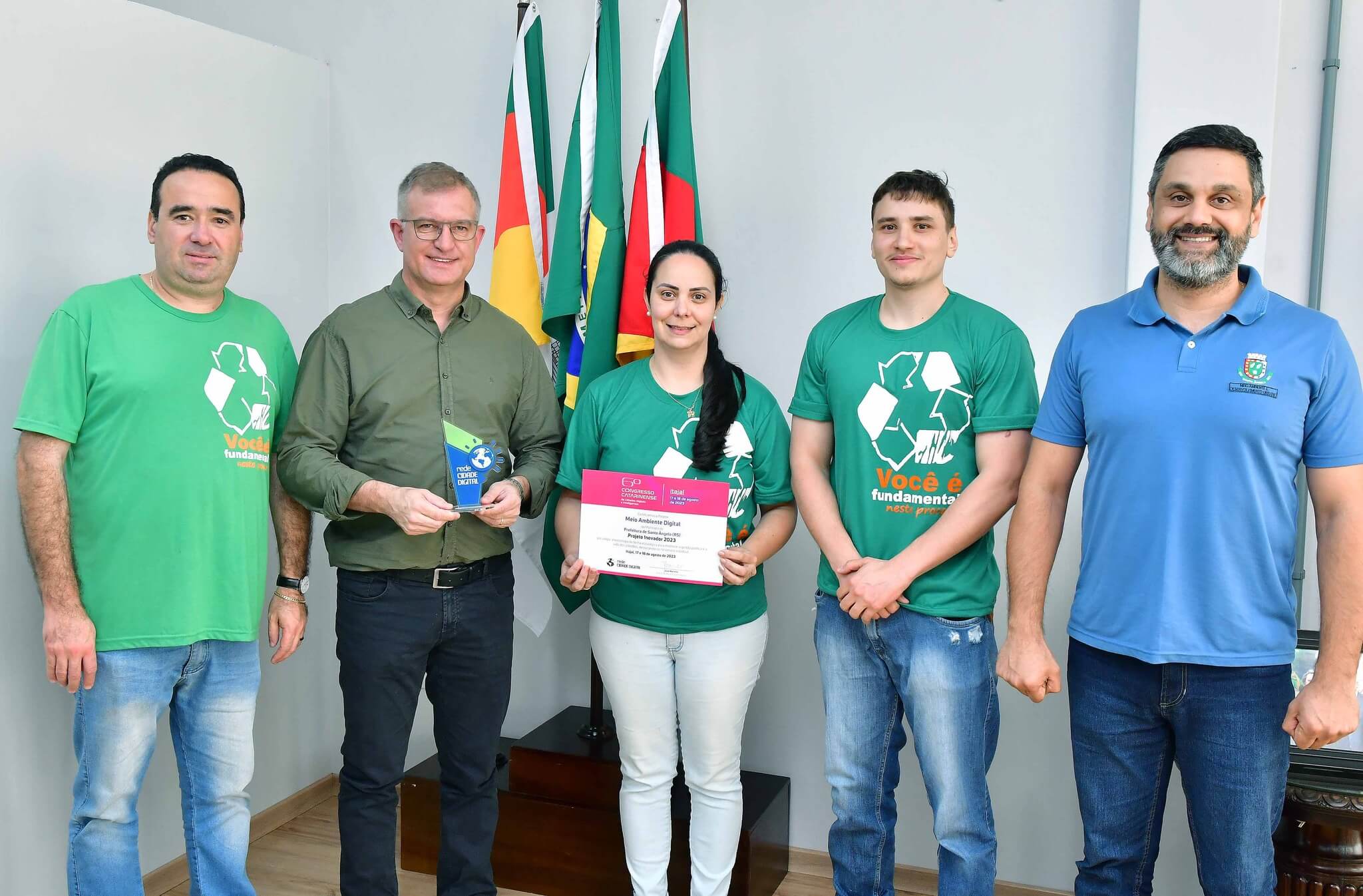 Prefeito elogia equipe da Semadu por Prêmio Nacional