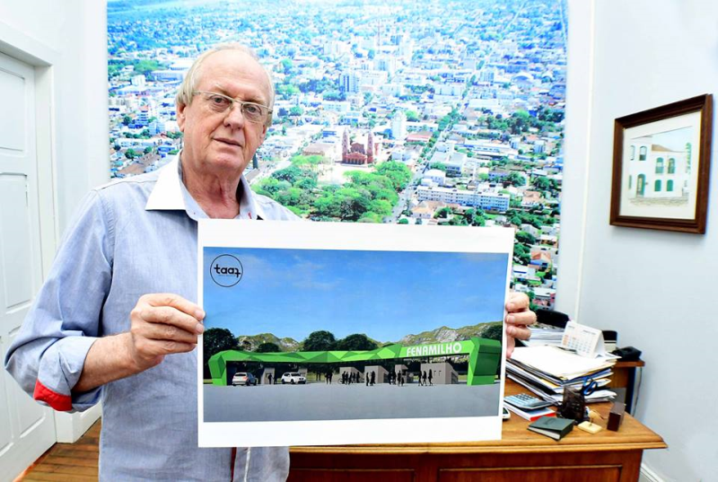 Parque de Exposições Siegfried Ritter está ganhando novo pórtico