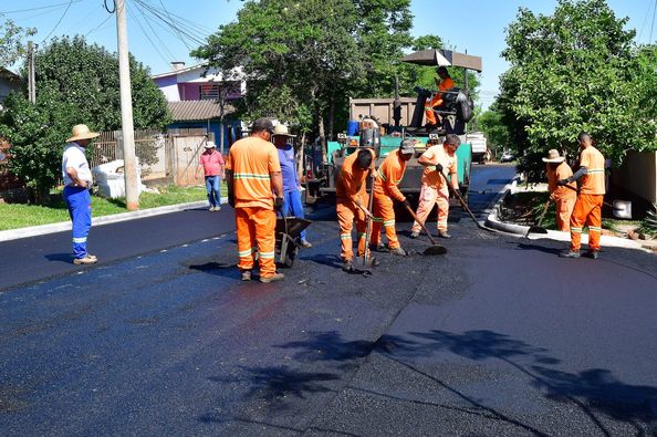 Obras de asfaltamento no Vera Cruz serão concluídas na próxima semana
